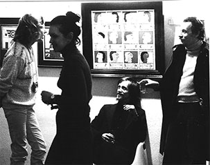 Martin Hudelmaier, Prof. Wolfgang Längsfeld, Ursula Dietrich, Constanze Hudelmaier, Ausstellung Galerie Dietrich München, 1977